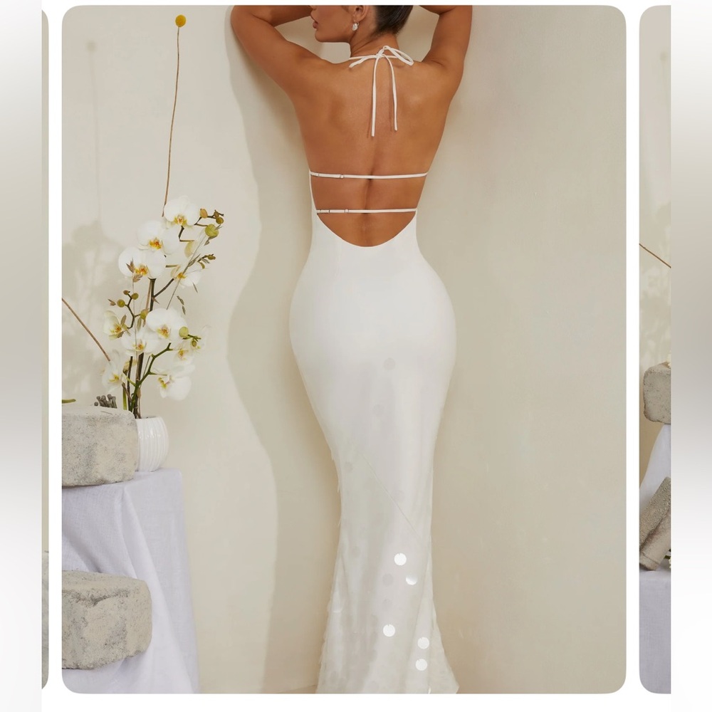 Oh Polly White Magnolia Maxi dress - Picture 3 of 5